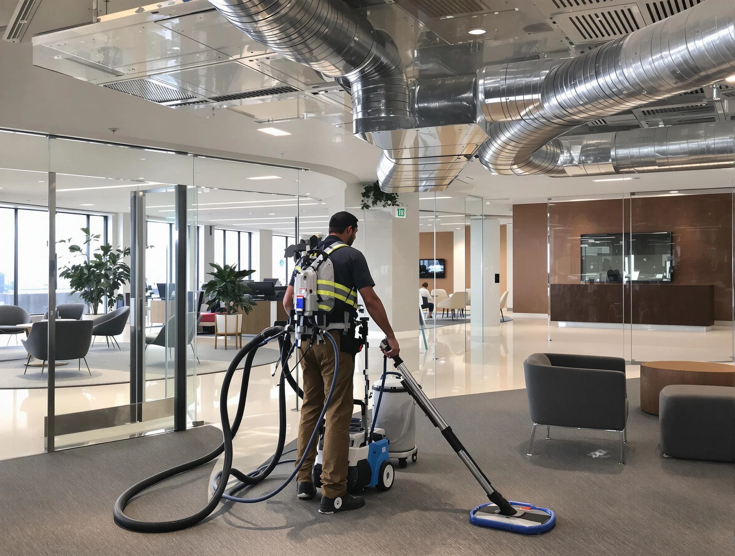 Commercial duct cleaning service by South Jordan Air Duct Cleaning in South Jordan