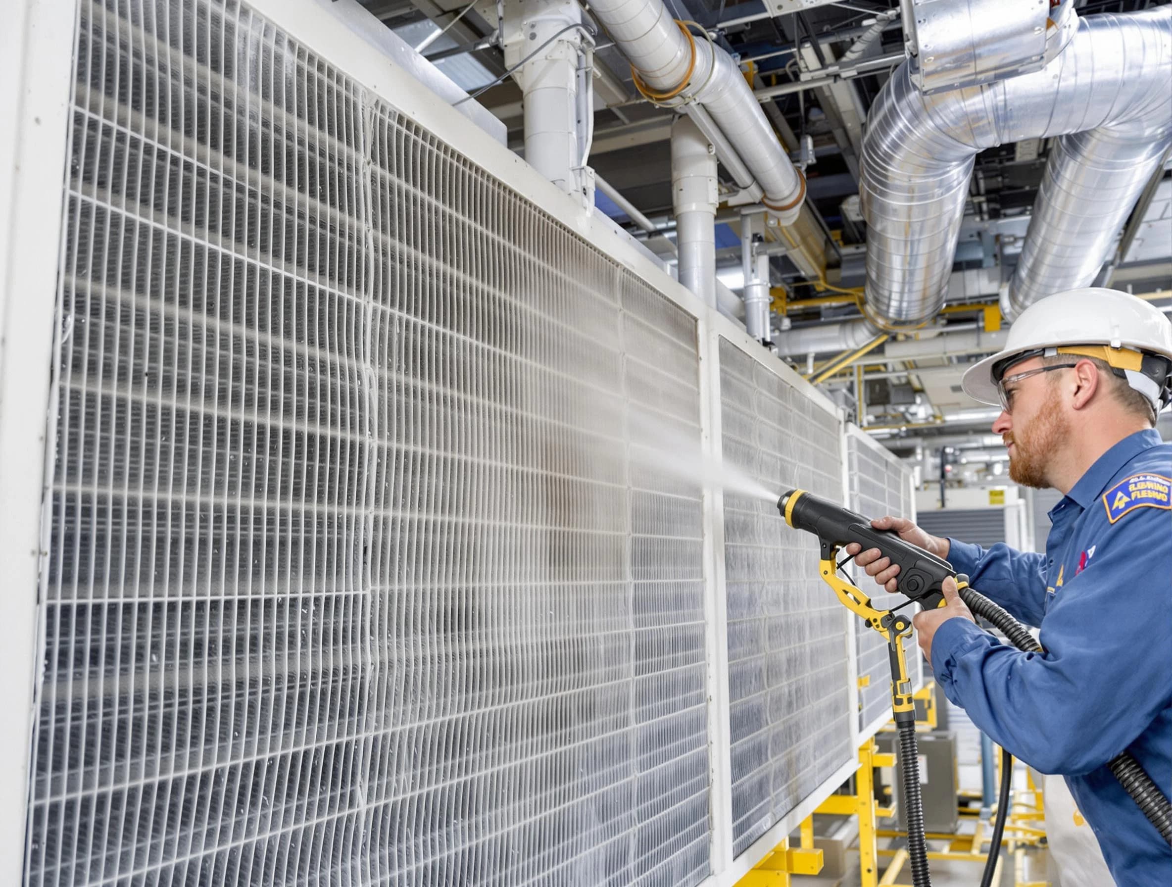 Professional commercial coil cleaning by South Jordan Air Duct Cleaning in South Jordan