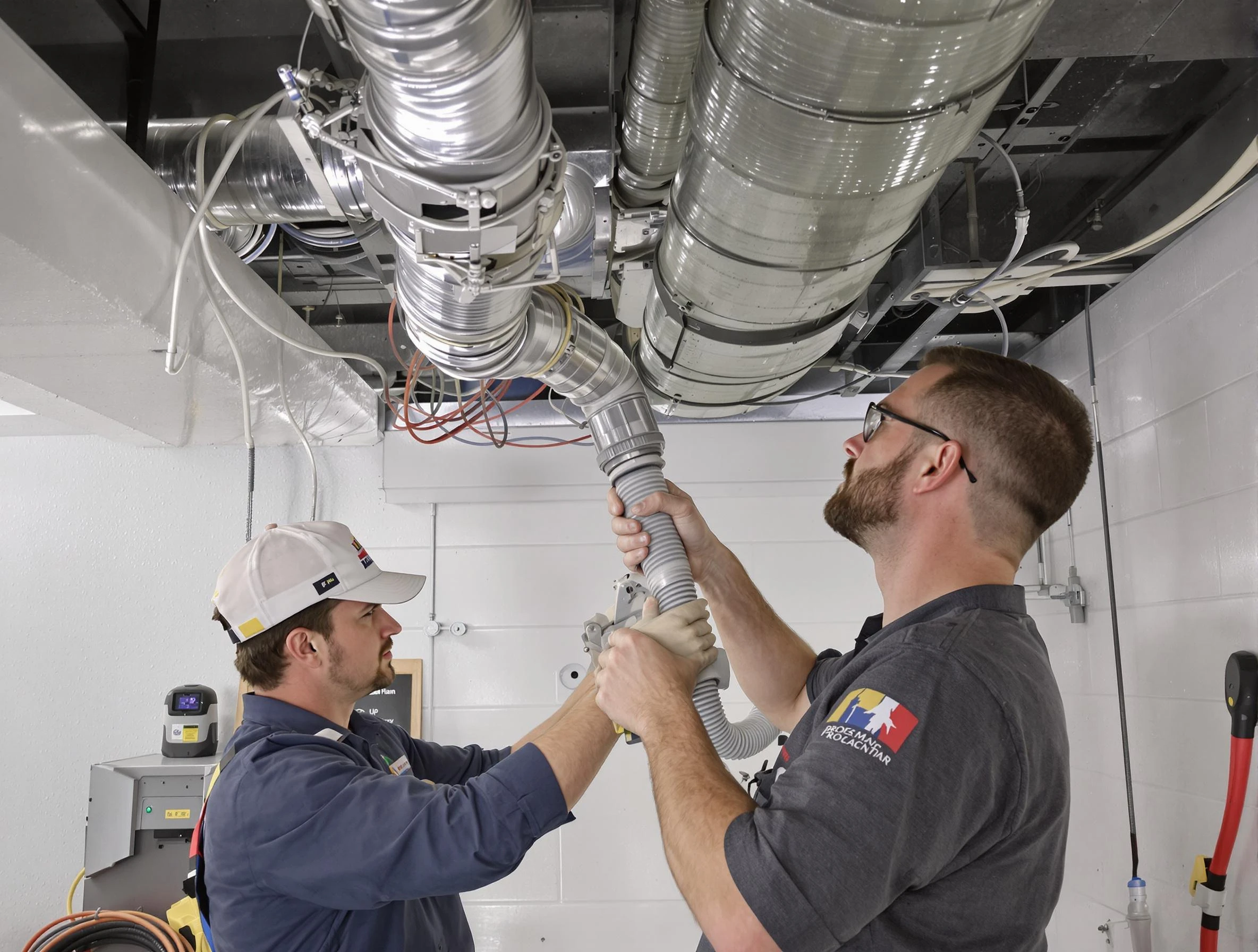 South Jordan Air Duct Cleaning technician performing thorough AC duct cleaning in South Jordan